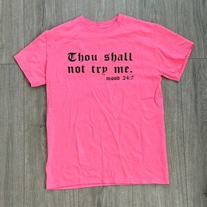 Fashion Nova Bold Pink Statement Tee